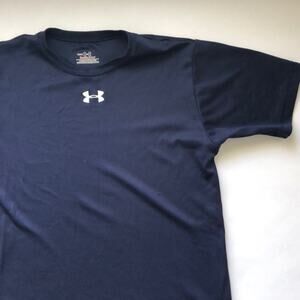 Boy's Under Armour Navy Heat Gear T-shirt